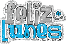 Feliz Lunes Glitter Monday greeting image