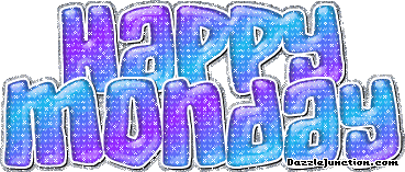 Happy Monday Glitter image