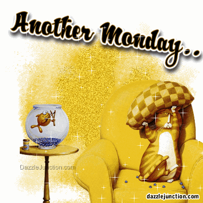 Fish Slingshot Cat Monday greeting image