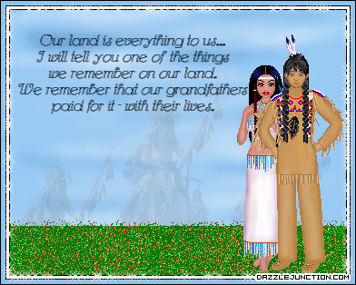 Remember Our Land Native American greeting image