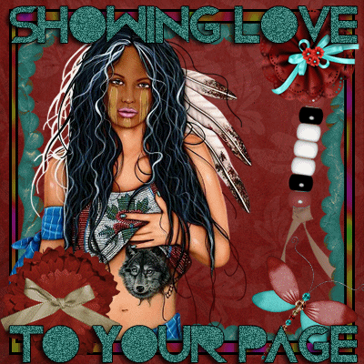 Showing Love To Your Page Native Am Native American greeting image