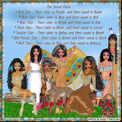 The Seven Clans Native American greeting image