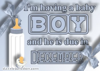 Boy Due December Dj Pregnancy greeting image