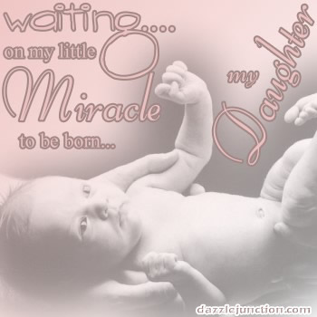 Miracle Daughter Dj Pregnancy greeting image