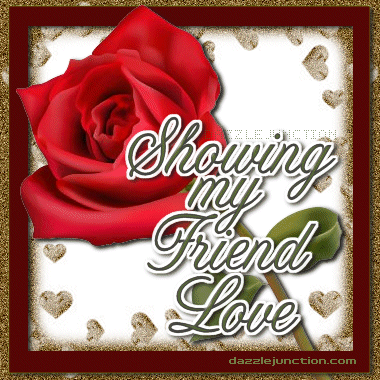 Rose Friend Love Showing Love greeting image