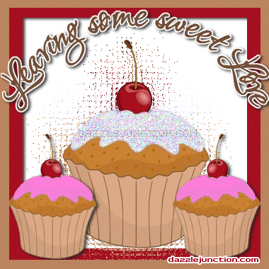 Sweet Love Cupcake Showing Love greeting image