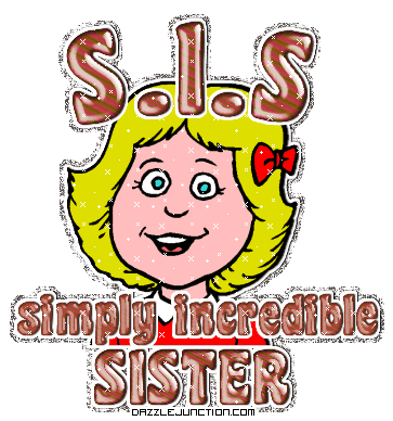 Simply Incredible Sister greeting image