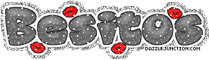 Besitos Spanish greeting image