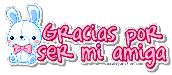 Gracias Mi Amiga Spanish greeting image