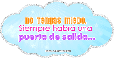 No Tengas Miedo Spanish greeting image