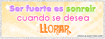 Ser Fuerte Es Sonreir Spanish greeting image