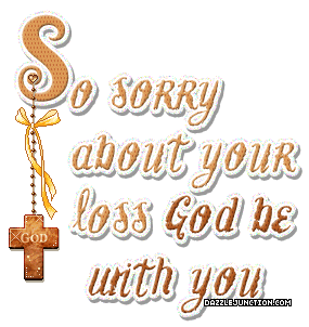 God Be With You Sympathy greeting image