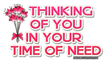 Thinking Of You In Your Time Of Nee Sympathy greeting image