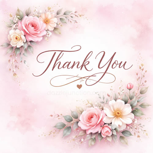 Elegant Pastel Thank You Card image
