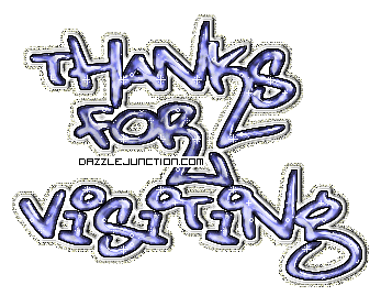 Thanks for Visiting Blue Thank you greeting image
