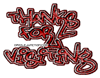 Thanks for Visiting Red Thank you greeting image