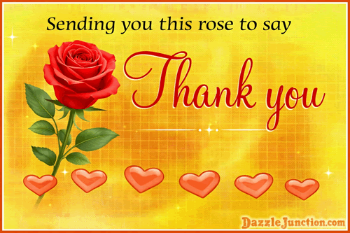 Sending Rose to Say Thank You image