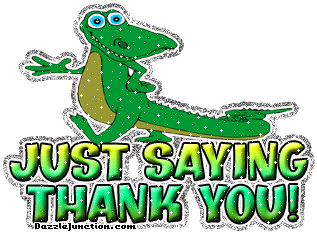 Saying Thank You Alligator