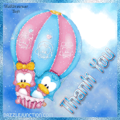 Thank you Hot Air Balloon image
