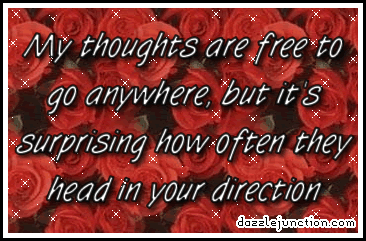 Thinking Thinking Of You greeting image