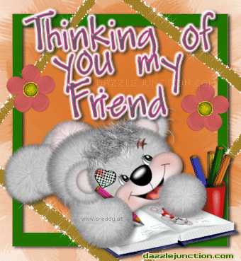 Thinking Of Friend Thinking Of You greeting image