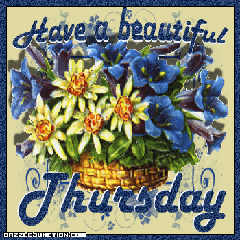 Flower Thursday greeting image