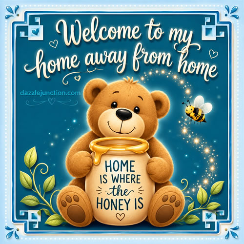Home Honey Welcome greeting image