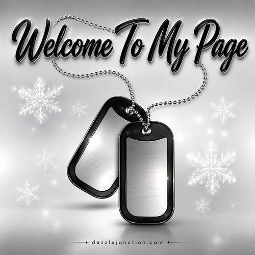 Winter Dog Tags Welcome greeting image