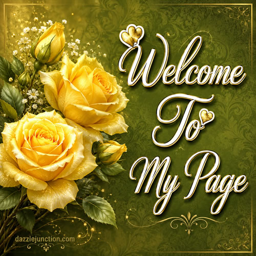 Yellow Roses Welcome greeting image