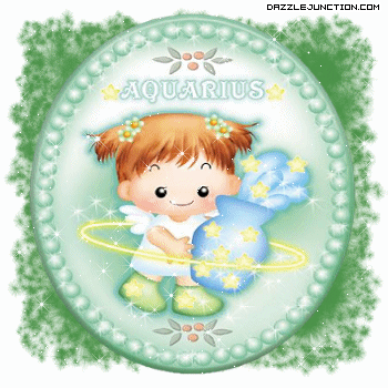 Aquarius Zodiac greeting image