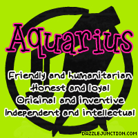 Aquarius Quote Zodiac greeting image