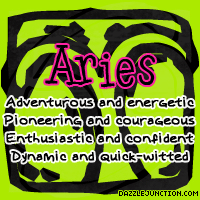 Aries Quote Zodiac greeting image