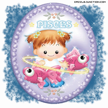Pisces Zodiac greeting image