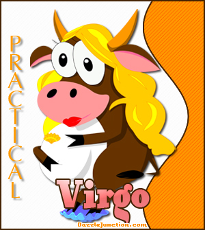 Virgo Cow Zodiac greeting image