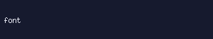 Selected font